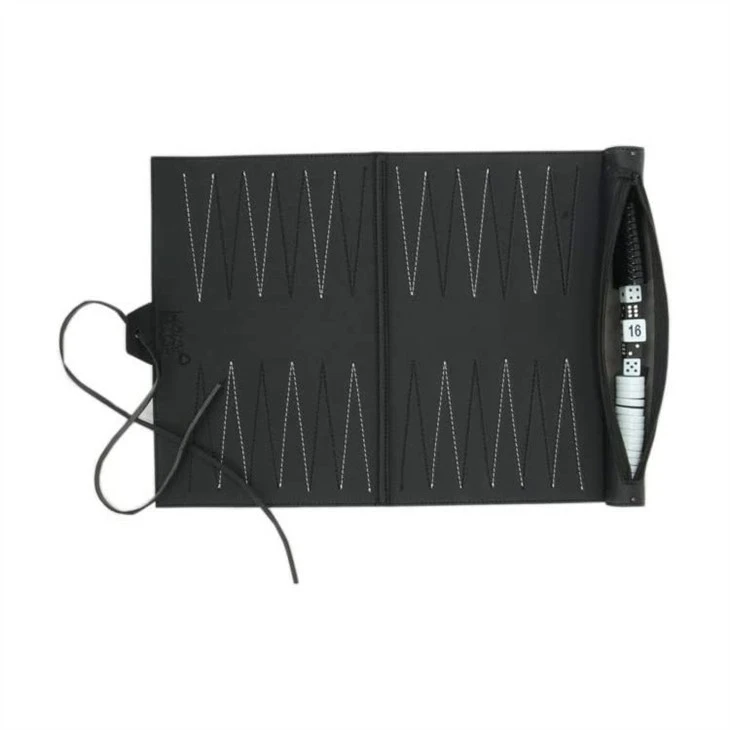 leather backgammon roll 8