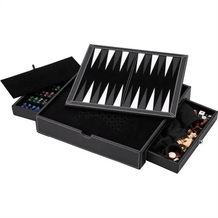 leather backgammon 5(001)