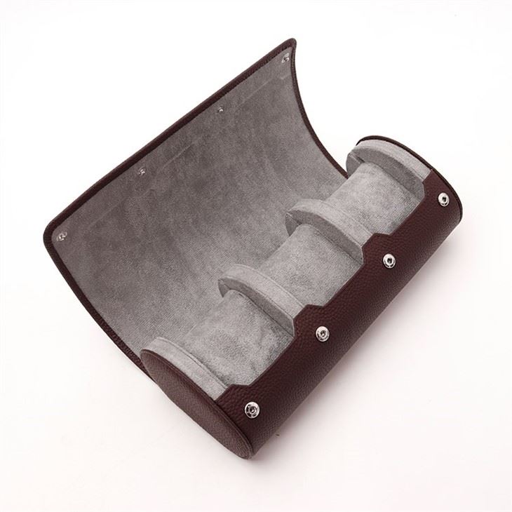 Leather Travel Case Watch Roll